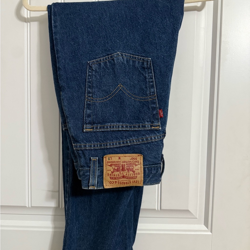 Vintage 90s Levi's 550 Dark Wash High Waisted Jeans